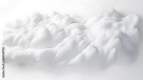 White cloud isolated on white background
