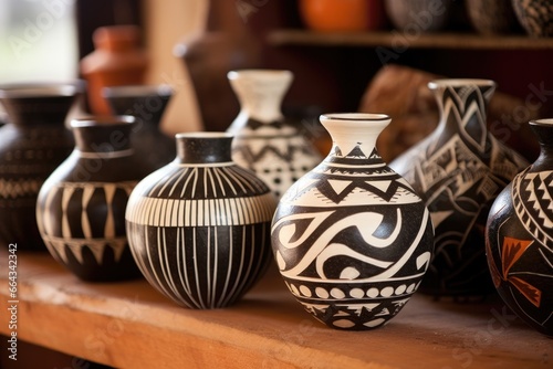 traditional african etching designs on pottery