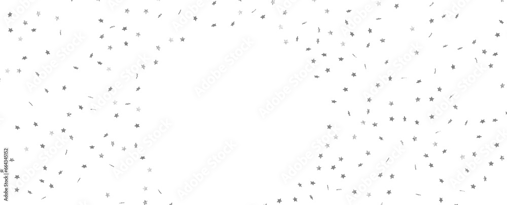 Silver Stars Confetti Rain Festive Holiday Background Background