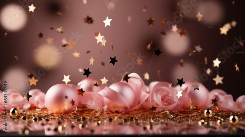 pink balls on a snowflake © Ghulam Nabi