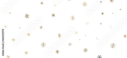 Frosty Delight  Breathtaking 3D Illustration of Falling Christmas Snowflakes