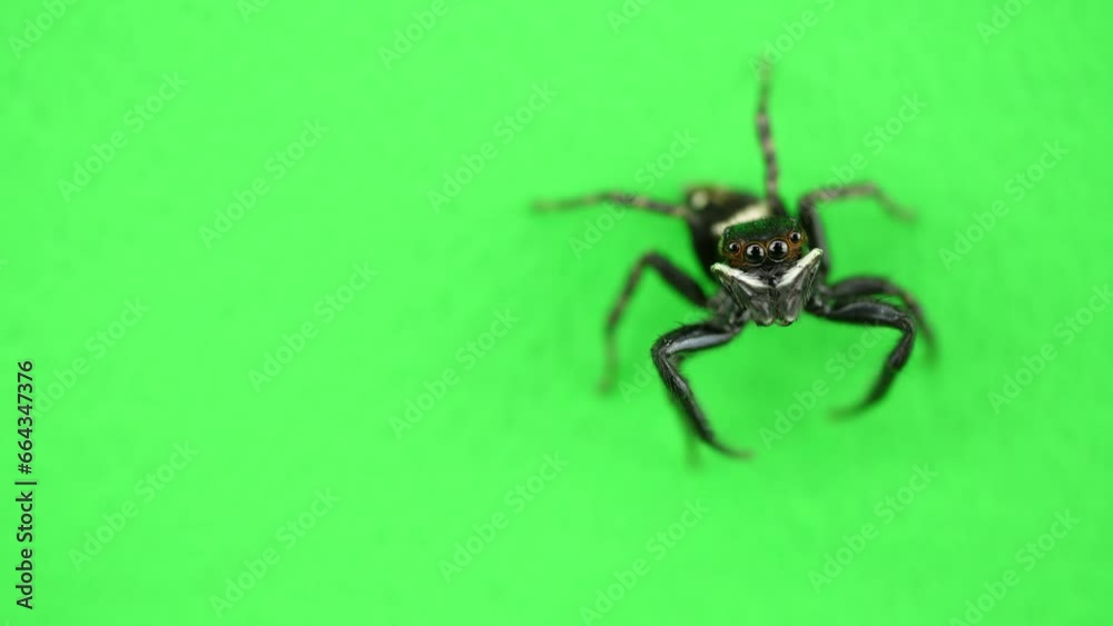 カメラのほうを見るクモ カメラのほうを見るクモ
