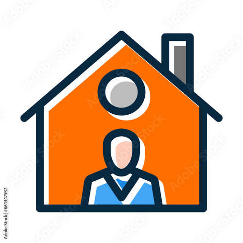 Buyer Vector Thick Line Filled Dark Colors