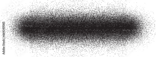 Sprayed black line .Graffiti art design . Noise dispersion logo . Spray effect .Grunge, grainy, gritty texture . Distressed element .vector . Straight line with shadow effect