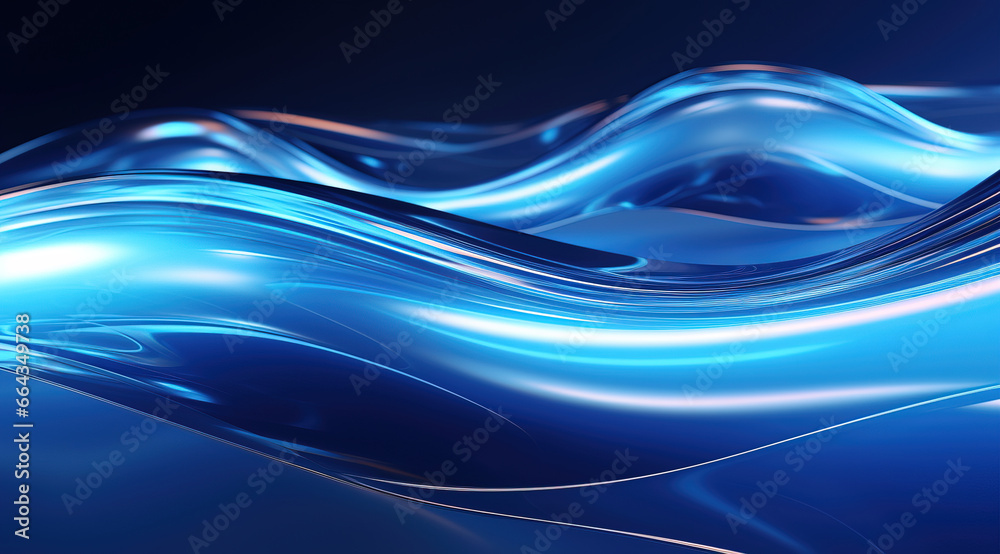 Abstract flowing waves, digital background