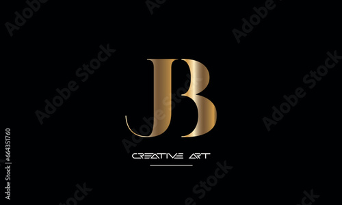 BJ, JB, B, J abstract letters logo monogram