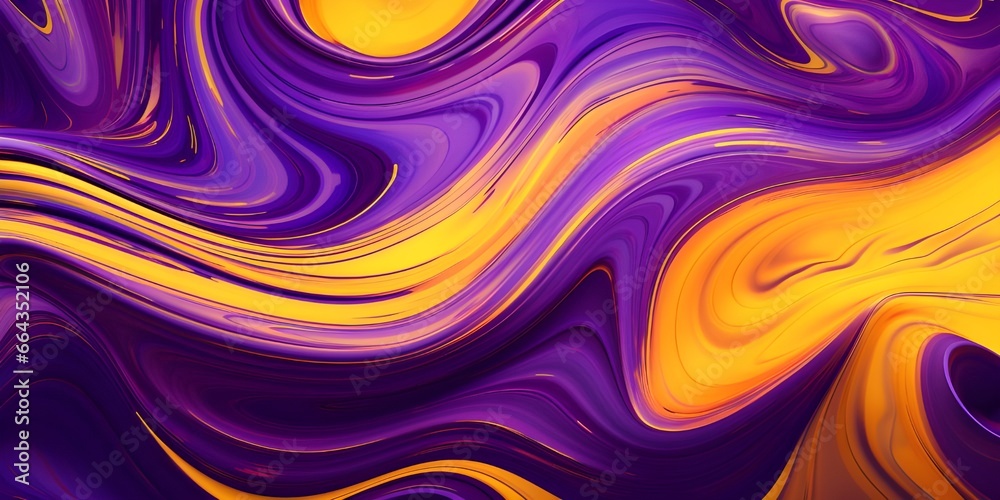 abstract purple fluid background with yellow waves abstract purple fluid background with yellow waves