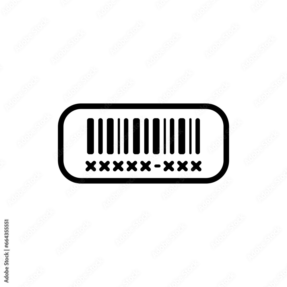 Barcode label vector icon illustration Barcode label vector icon illustration