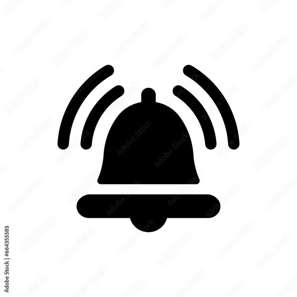 Fototapeta premium Bell, alarm vector icon illustration