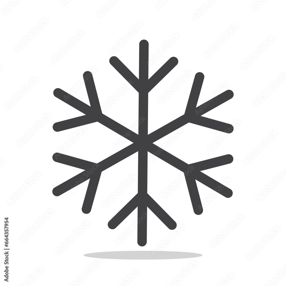 Snowflake winter isolated icon vector illustration. - obrazy, fototapety, plakaty 