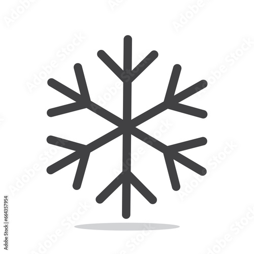 Snowflake winter isolated icon vector illustration.
