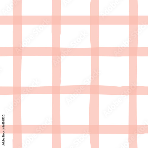 Pastel tablecloth gingham Vector Seamless Pattern. Pink checker background. Cottagecore Garden design. Homestead Farmhouse Summer Graphic