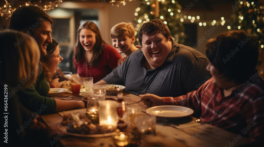 Family bonds strengthened by the warmth of a Down Syndrome member.