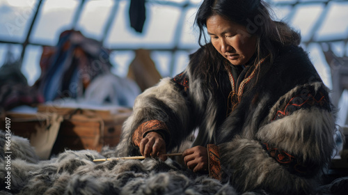 Skill and Tradition  Proud Inuit Seamstress Crafts Intricate Parkas