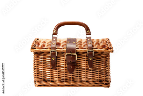 Picnic Basket Isolated on a Transparent Background