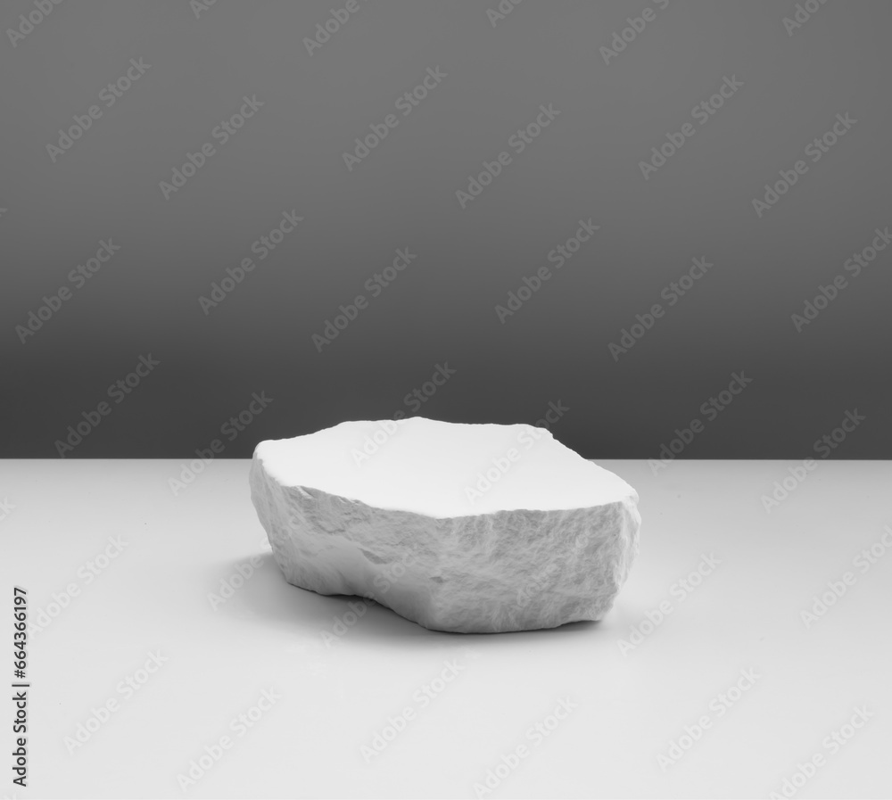 custom made wallpaper toronto digitalSelective focus.sandstone top product display platform in black and white color