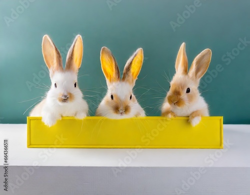 Osterhasen - Osterkarte mit Platz für individuelle Beschriftung