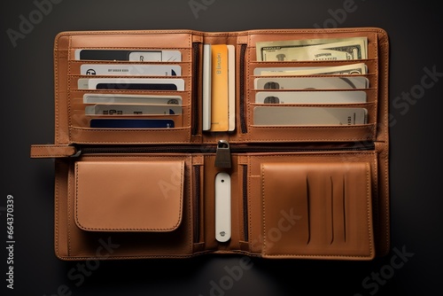 Minimalist Wallet Essentials: Organized Bills and Cards photo