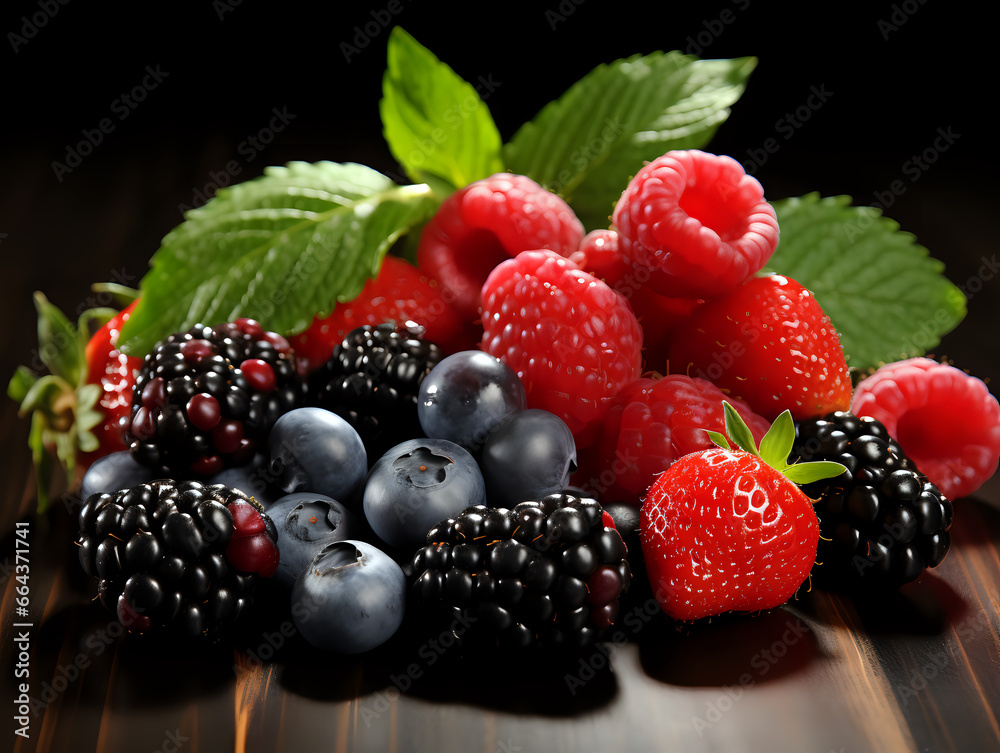 blackberry and raspberry blackberry and raspberry