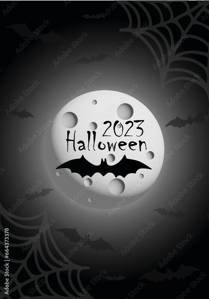 Art & Illustration, Halloween party 2023, poster for print