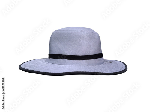 Light blue vintage cloth hat Isolated on white
