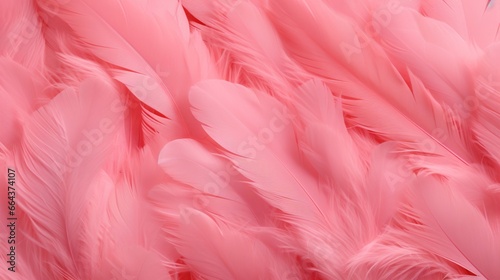 Based on a close-up photograph of bird feathers, this lovely and airy pink backdrop image is created.