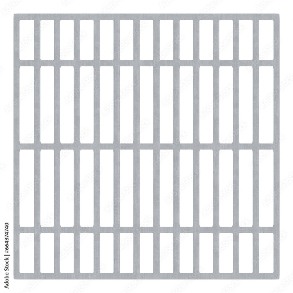 3D rendering illustration of a sewer grate 3D rendering illustration of a sewer grate