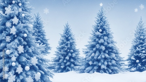 christmas tree in snow © faisal