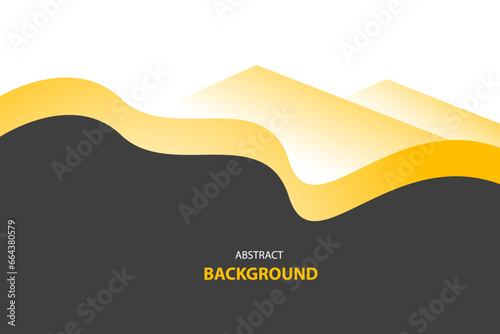 Gray and yellow shape modern background with space for text and message. template design