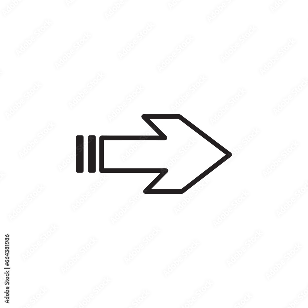 Arrow flat style isolated, stock vector. Arrow flat vector icon. Arrow flat style isolated, stock vector. Arrow flat vector icon.