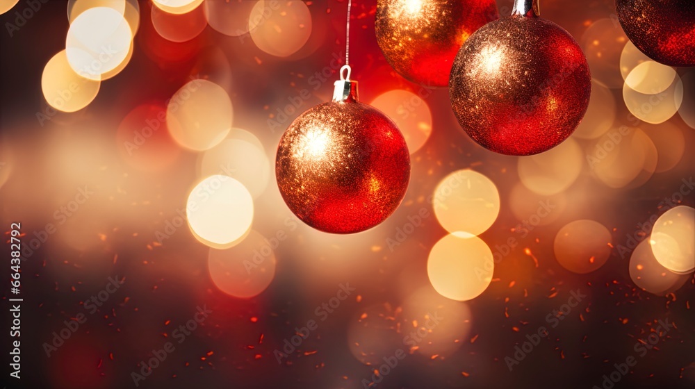 Christmas background with out of focus bokeh blur and room for copy text. Christmas background with out of focus bokeh blur and room for copy text.