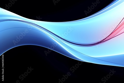 Photo colorful abstract wave design element. Abstract multicolor flowing wave lines isolated on white background