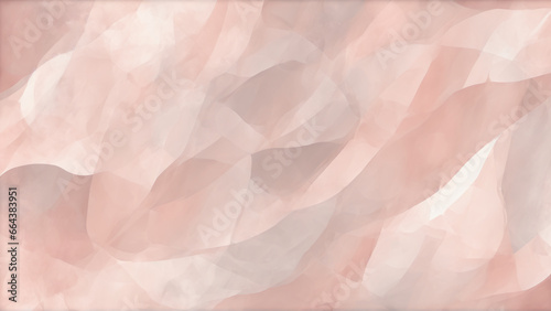 Abstract design pattern background for Christmas, employing a harmonious blend of intricate geometric shapes in delicate shades of rose and blush, exuding a gentle and inviting holiday ambiance