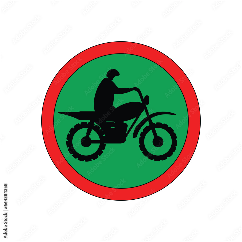 signs for motorbikes icon