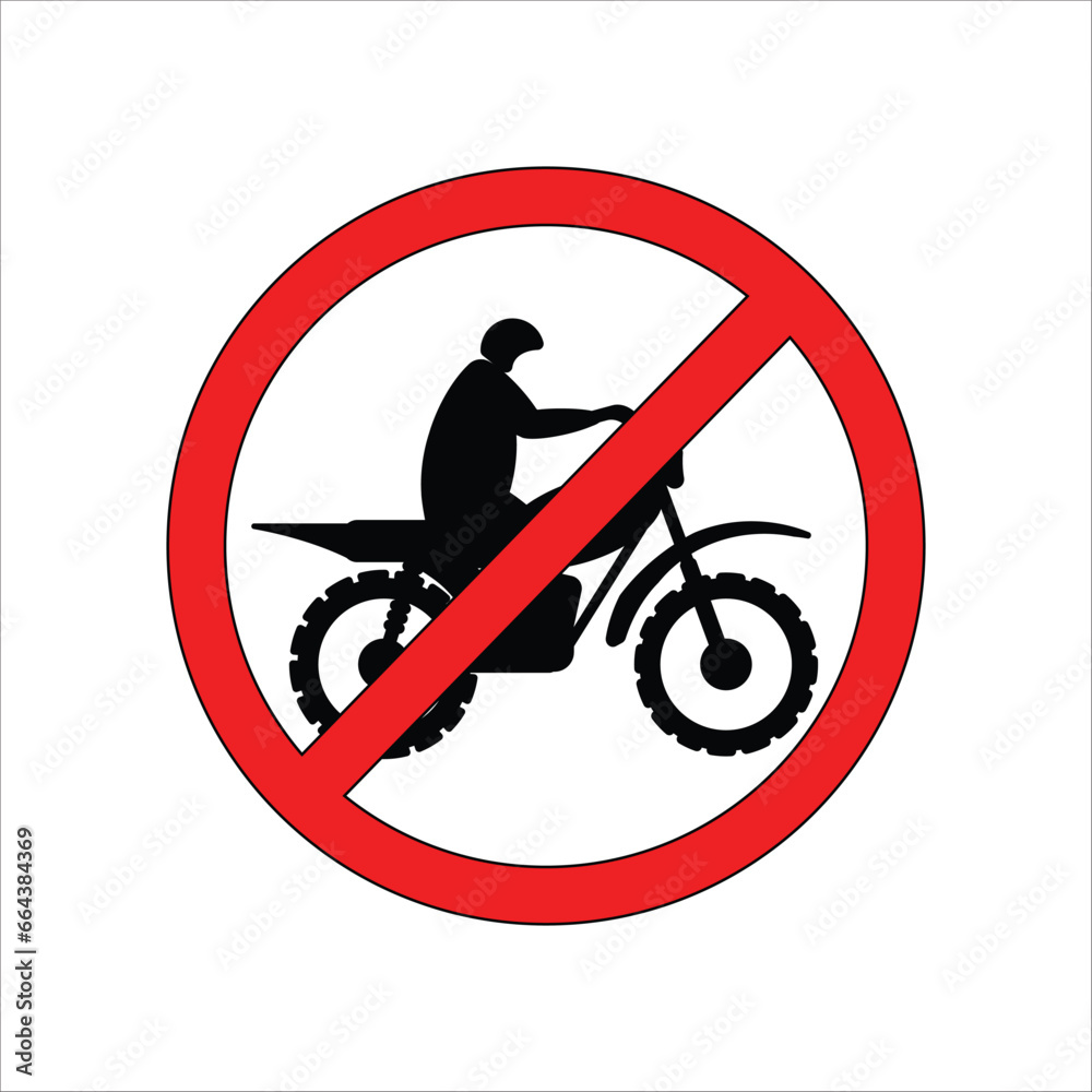 sign prohibiting motorcyclists icon sign prohibiting motorcyclists icon
