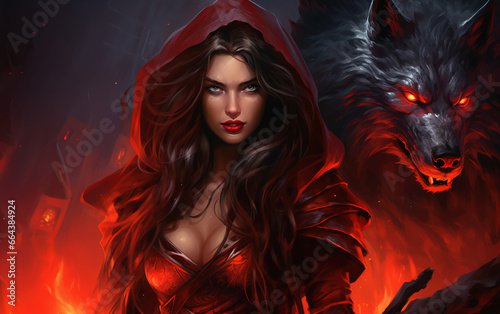 Badass Red Riding Hood and the Big Bad Wolf