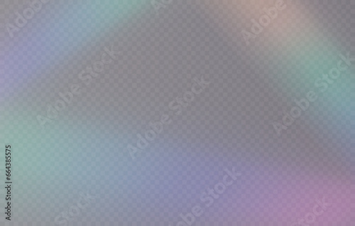 Crystal rays of light, prism refraction, lens flare, crystal glass reflection effect. Prism vector, realistic light leak effect with spectral flare. Bright light banner, poster, template.