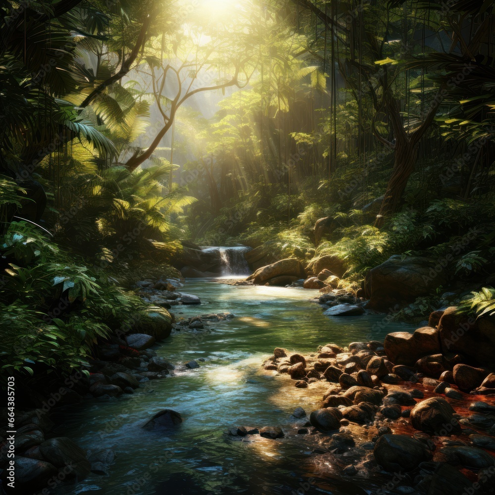 Fototapeta premium Very Dense Tropical Forest