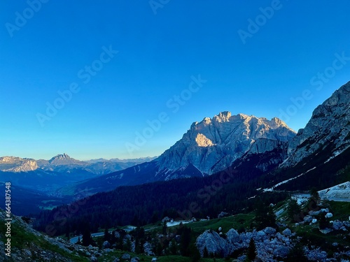 Dolomites Italy panoramic view climbing rocks scenery Alps Alpine