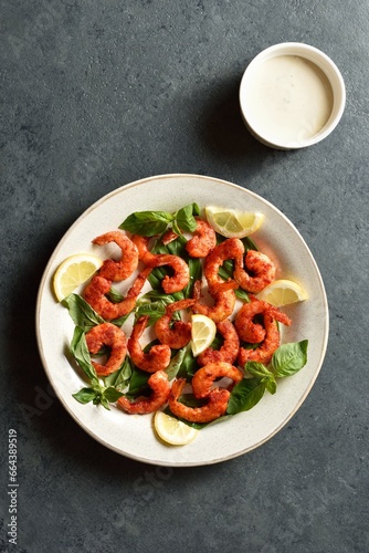 Spicy thai basil shrimp