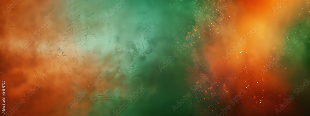 background in green orange colors