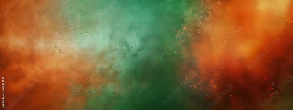 background in green orange colors
