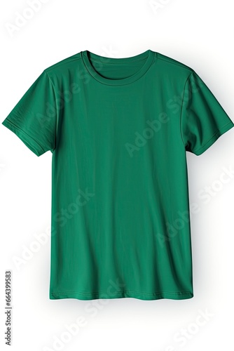 Green t-shirt mockup.AI Generated © Max
