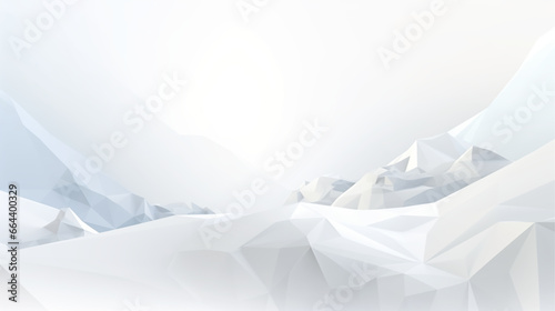 Abstract low poly pattern white and gray color, polygon background, 3D illustration.