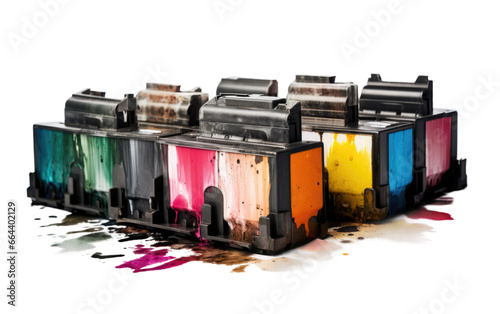 Printing Ink Cartridges with White Background transparent png