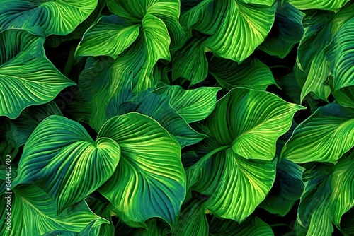 Wallpaper Mural A plant with lots of large green leaves. Torontodigital.ca