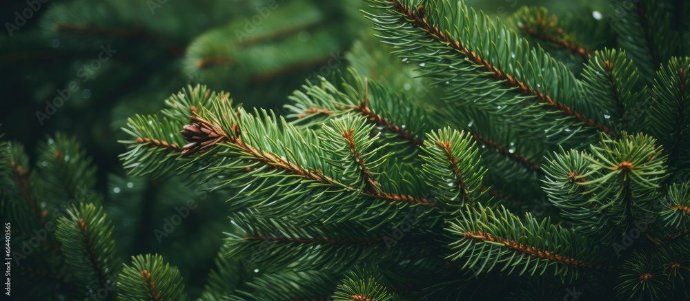 Christmas tree branches on a natural background. Christmas tree branches on a natural background.
