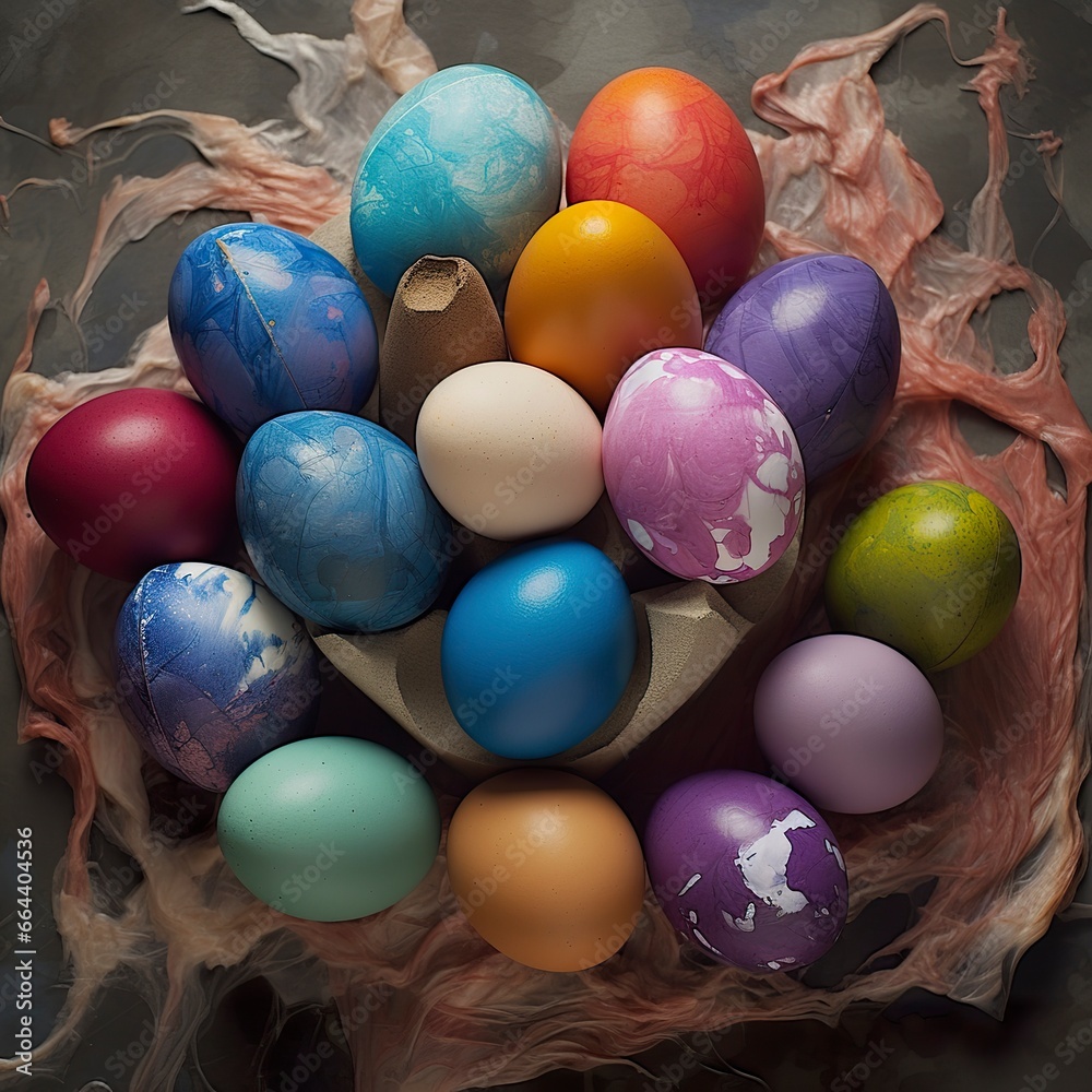 Easter colored eggs Easter colored eggs