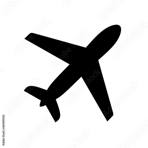 airplane icon vector with flat design