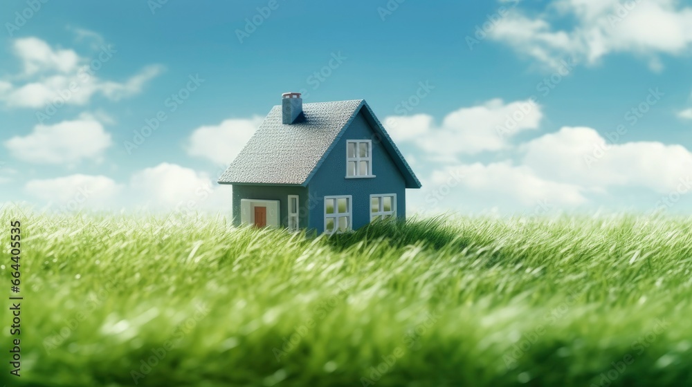 Green and environmentally friendly housing concept. Green and environmentally friendly housing concept.